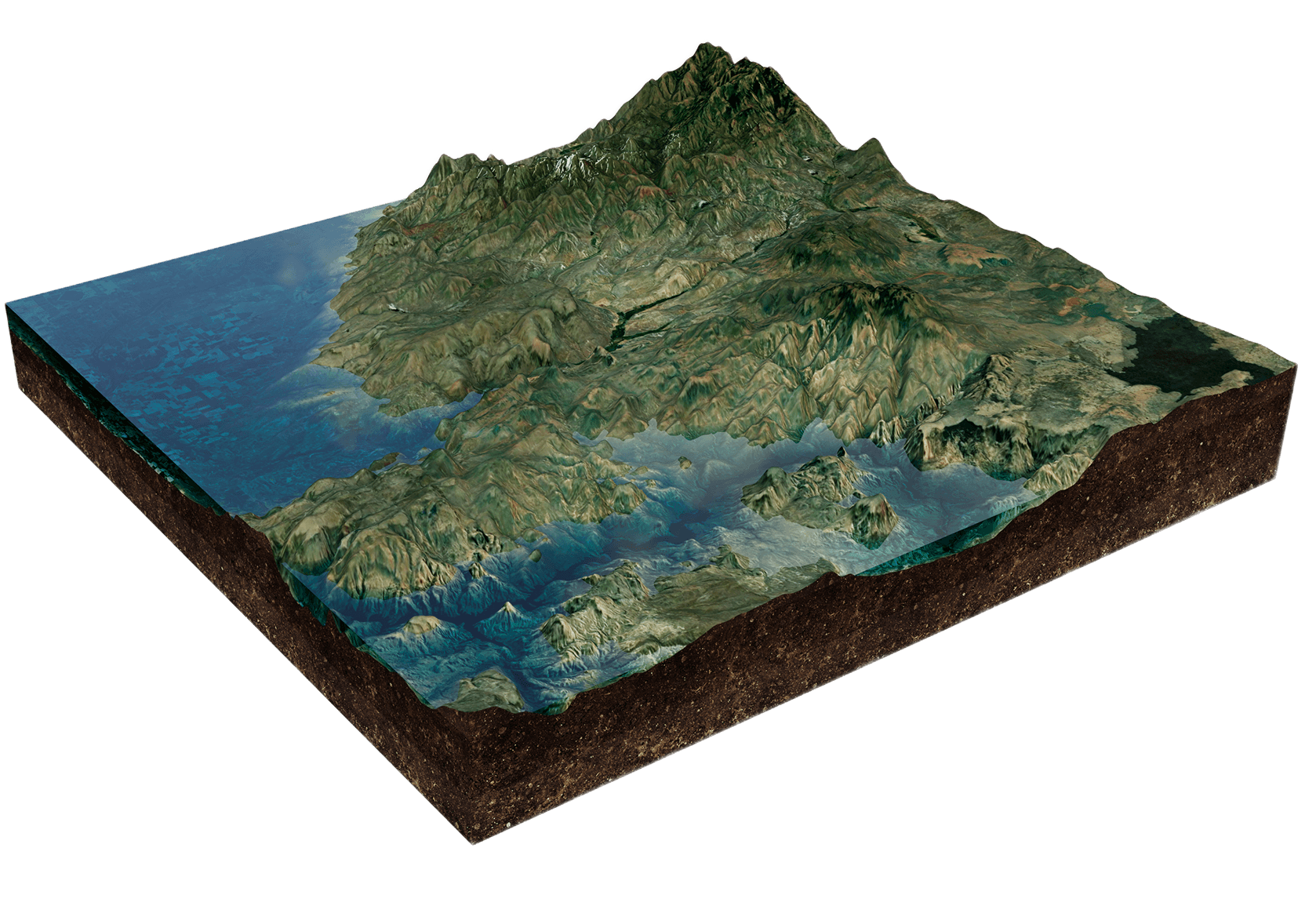 3D terrain block sample